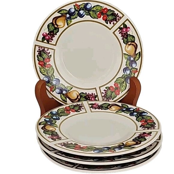 Tabletops Unlimited Other - Tabletops Unlimited Tivoli Gardens Bread Dessert Plates 6" set-4 fruit